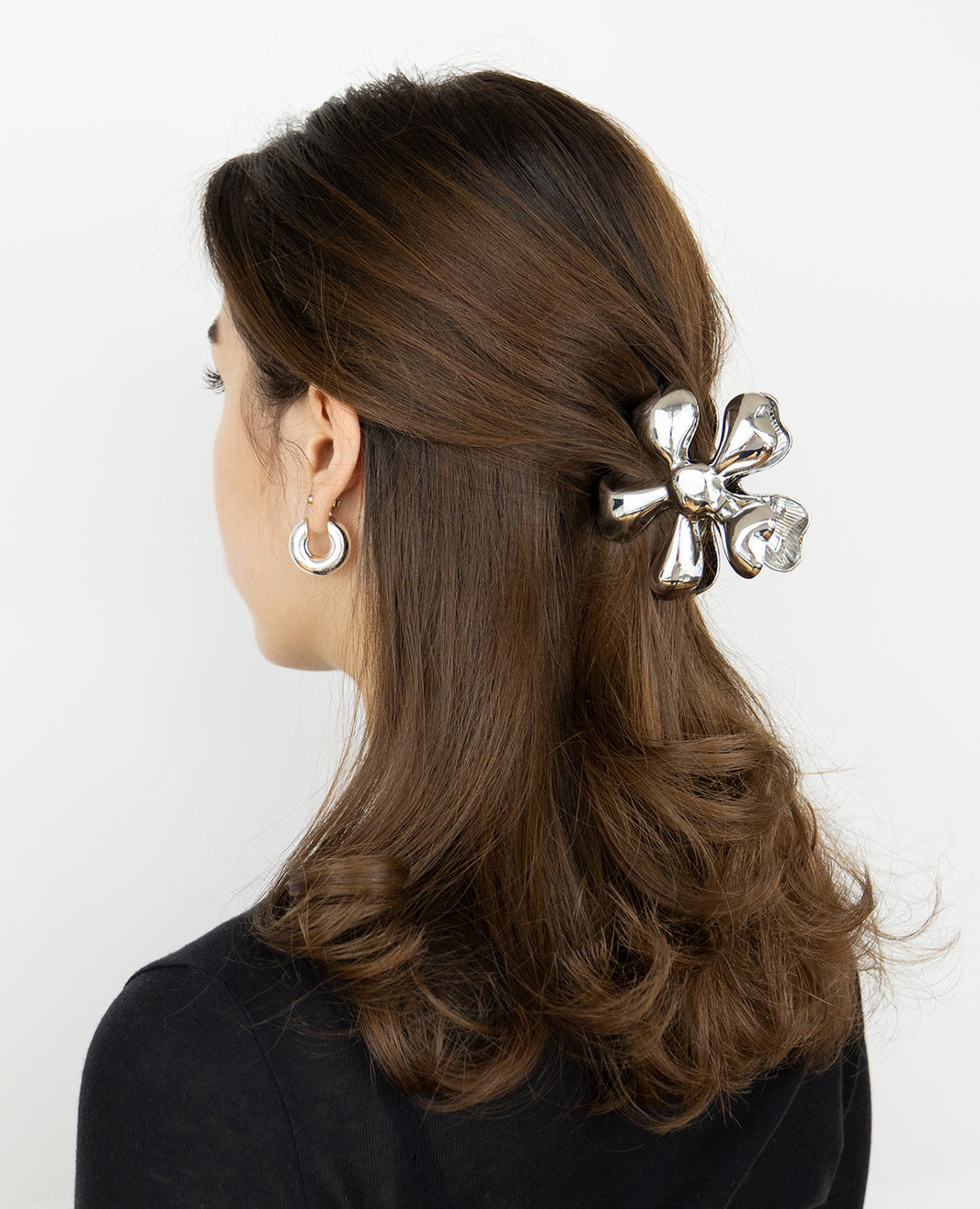 Flower Clip Silver